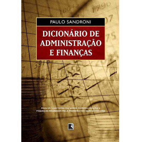 Tamanhos, Medidas e Dimensões do produto Livro - Dicionário de Administração e Finanças