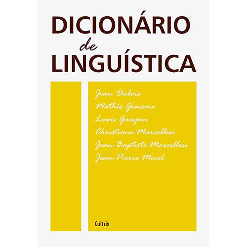 Tamanhos, Medidas e Dimensões do produto Livro - Dicionário de Linguística
