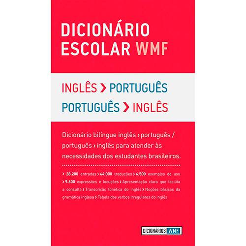 Tamanhos, Medidas e Dimensões do produto Livro - Dicionário Escolar WMF - Inglês-Português/ Português-Inglês