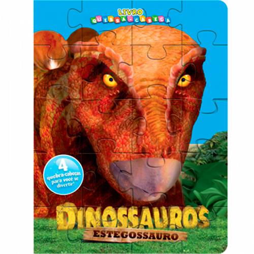 Tamanhos, Medidas e Dimensões do produto Livro - Dinossauros: Estegossauro - Quebra-Cabeça