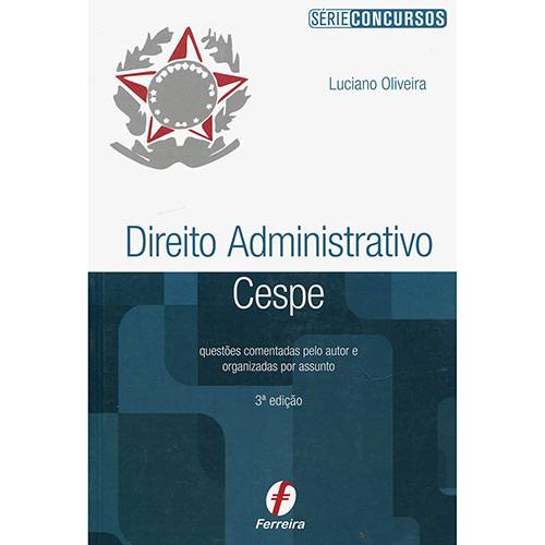 Tamanhos, Medidas e Dimensões do produto Livro - Direito Administrativo: Cespe