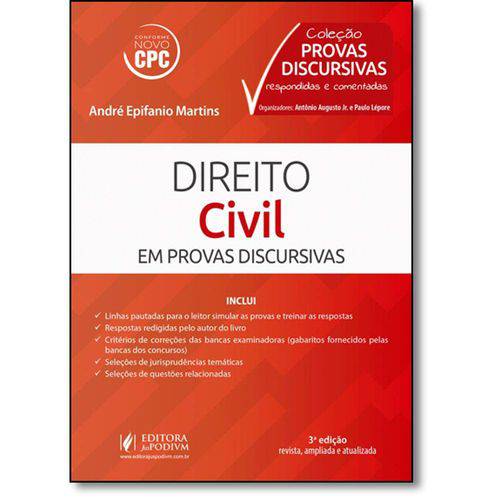 Tamanhos, Medidas e Dimensões do produto Livro - Direito Civil - Coleção Provas Discursivas Respondidas e Comentadas