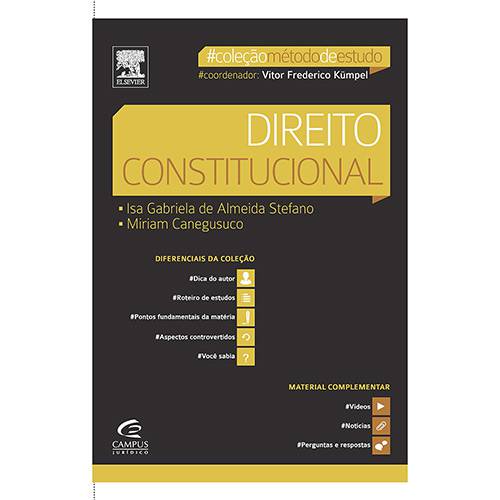 Tamanhos, Medidas e Dimensões do produto Livro - Direito Constitucional - Coleção Método de Estudo