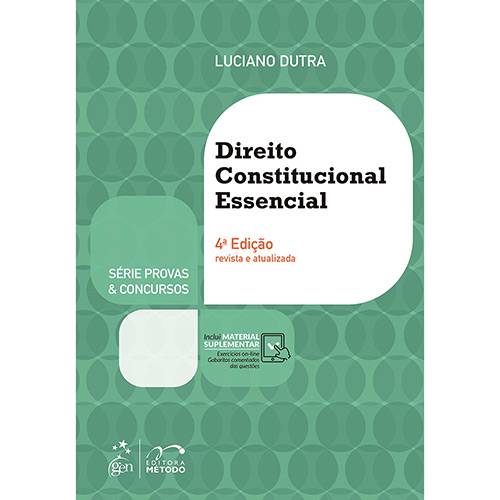 Tamanhos, Medidas e Dimensões do produto Livro - Direito Constitucional Essencial