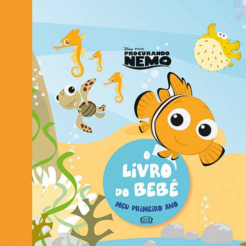 Tamanhos, Medidas e Dimensões do produto Livro - Disney Pixar - Procurando Nemo - o Livro do Bebê: Meu Primeiro Ano