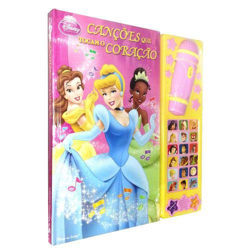 Tamanhos, Medidas e Dimensões do produto Livro e Microfone - Disney Princesas - Corações que Tocam o Coração - Dcl