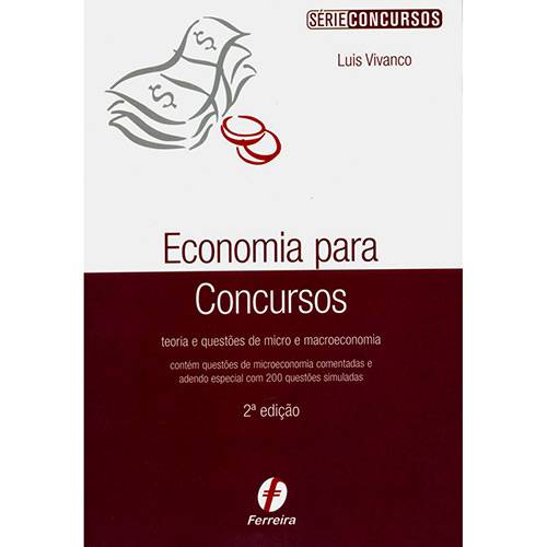 Tamanhos, Medidas e Dimensões do produto Livro - Economia para Concursos: Teoria e Questões de Micro e Macroeconomia