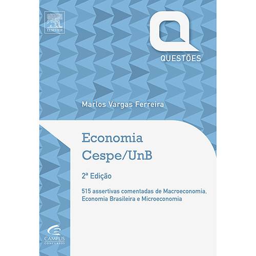 Tamanhos, Medidas e Dimensões do produto Livro - Economia: Questões Cespe/UnB