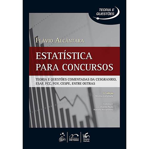 Tamanhos, Medidas e Dimensões do produto Livro - Estatística para Concursos