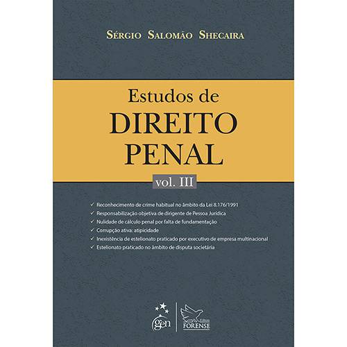 Tamanhos, Medidas e Dimensões do produto Livro - Estudos de Direito Penal - Vol. 3