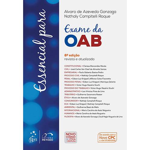 Tamanhos, Medidas e Dimensões do produto Livro - Exame da OAB