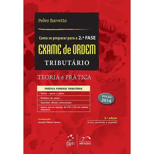 Tamanhos, Medidas e Dimensões do produto Livro - Exame de Ordem Tributário: Teoria e Prática