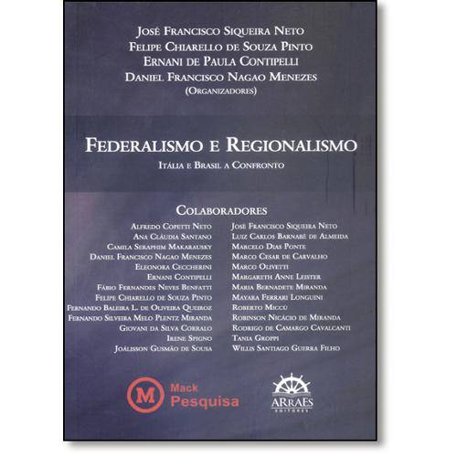 Tamanhos, Medidas e Dimensões do produto Livro - Federalismo e Regionalismo: Itália e Brasil a Confronto