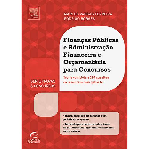 Tamanhos, Medidas e Dimensões do produto Livro - Finanças Públicas e Administração Financeira e Orçamentária para Concursos: Série Provas e Concursos