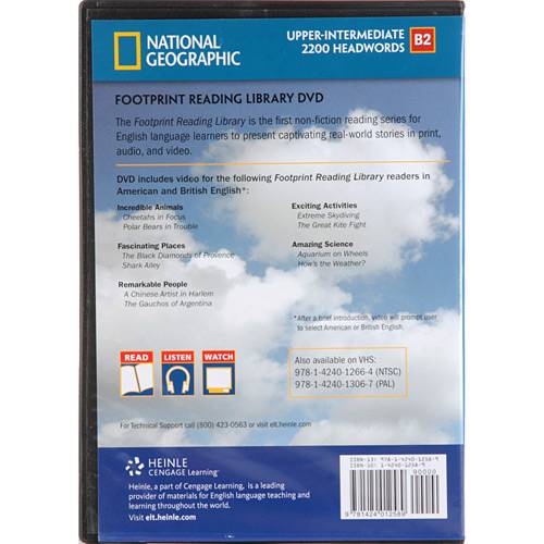 Tamanhos, Medidas e Dimensões do produto Livro - Footprint Reading Library - Video On DVD