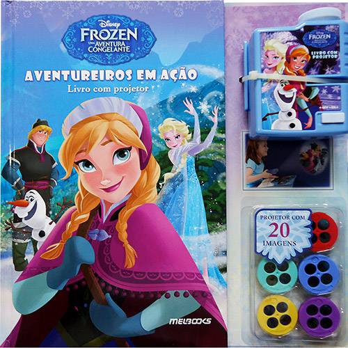 Tamanhos, Medidas e Dimensões do produto Livro - Frozen: Aventureiros em Ação - Livro com Projetor