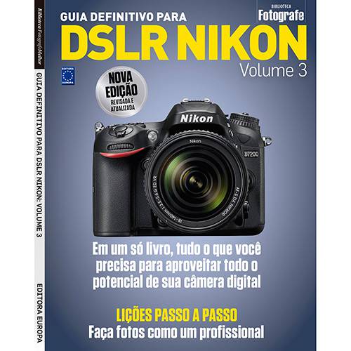 Tamanhos, Medidas e Dimensões do produto Livro - Guia Definitivo para Dslr Nikon - Vol. 3