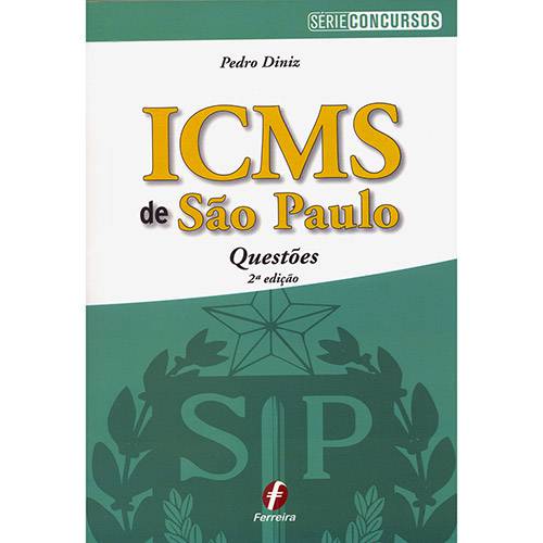 Tamanhos, Medidas e Dimensões do produto Livro - ICMS de São Paulo: Questões - Série Concursos