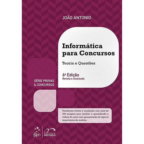 Tamanhos, Medidas e Dimensões do produto Livro - Informática para Concursos: Teoria e Questões (Série Provas & Concursos)