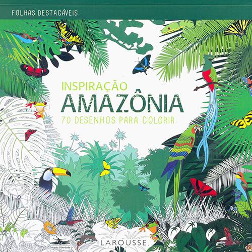 Tamanhos, Medidas e Dimensões do produto Livro - Inspiração Amazônica 70 Desenhos para Colorir