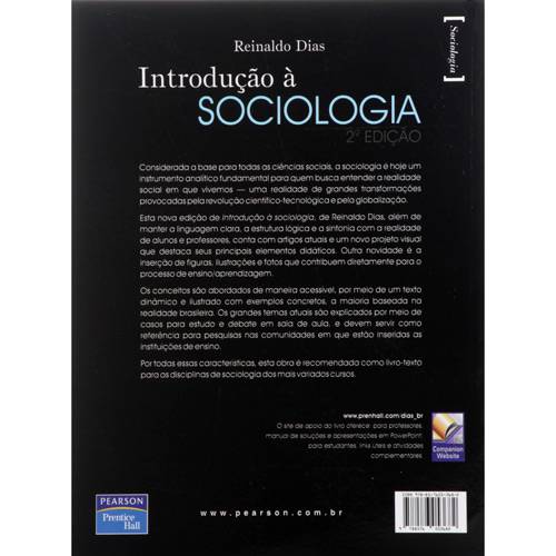 Tamanhos, Medidas e Dimensões do produto Livro - Introdução à Sociologia