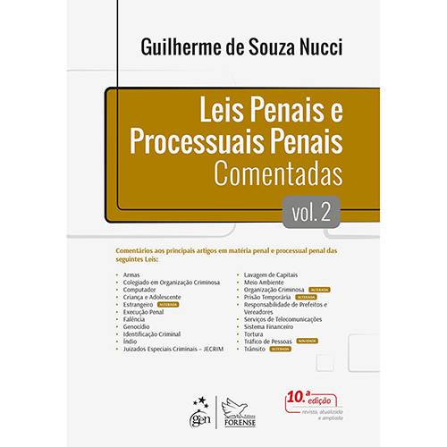 Tamanhos, Medidas e Dimensões do produto Livro - Leis Penais e Processuais Penais Comentadas 2