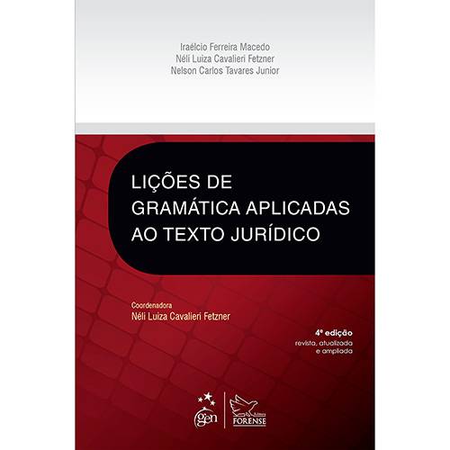 Tamanhos, Medidas e Dimensões do produto Livro - Lições de Gramática Aplicadas ao Texto Jurídico