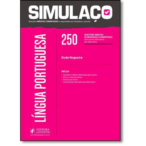 Tamanhos, Medidas e Dimensões do produto Livro - Língua Portuguesa: 250 Questões Inéditas Elaboradas Pela Autora e Comentadas - Coleção