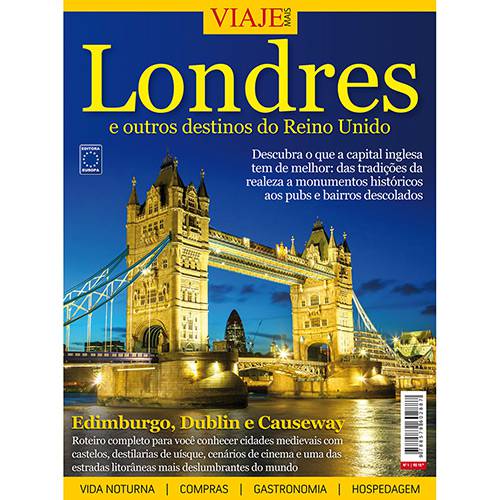 Tamanhos, Medidas e Dimensões do produto Livro - Londres e Outros Destinos do Reino Unido - Especial Viaje Mais