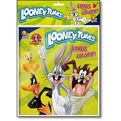 Tamanhos, Medidas e Dimensões do produto Livro - Looney Tunes - Coleção Vamos Colorir! - Kit Livro + Lápis de Cor