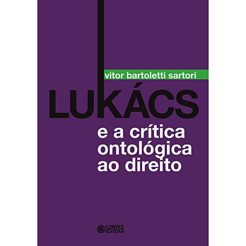 Tamanhos, Medidas e Dimensões do produto Livro - Lukács e a Critica Ontológica ao Direito