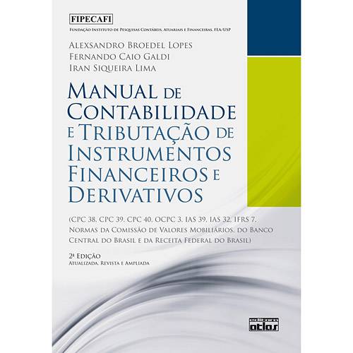 Tamanhos, Medidas e Dimensões do produto Livro - Manual de Contabilidade e Tributação de Instrumentos Financeiros e Derivativos