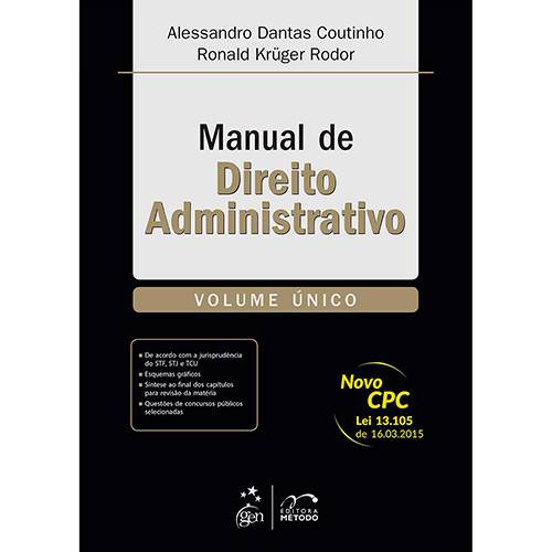 Tamanhos, Medidas e Dimensões do produto Livro - Manual de Direito Administrativo - Volume Único