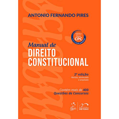 Tamanhos, Medidas e Dimensões do produto Livro - Manual de Direito Constitucional