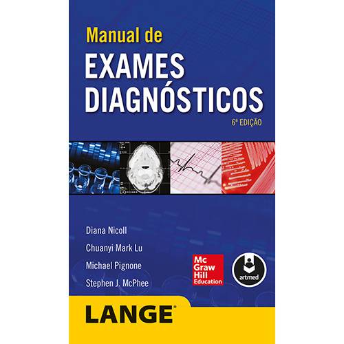 Tamanhos, Medidas e Dimensões do produto Livro - Manual de Exames Diagnósticos