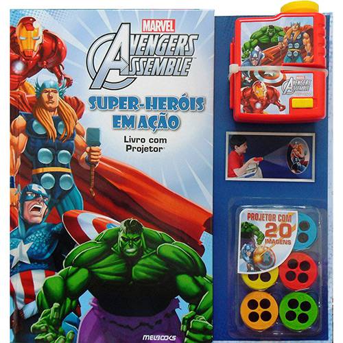 Tamanhos, Medidas e Dimensões do produto Livro - Marvel Avengers Assemble: Super Heróis em Ação - Acompanha: Outros