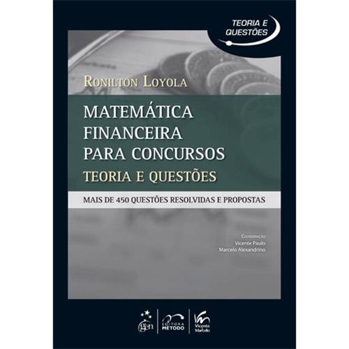 Tamanhos, Medidas e Dimensões do produto Livro - Matemática Financeira para Concursos - Teoria e Questões