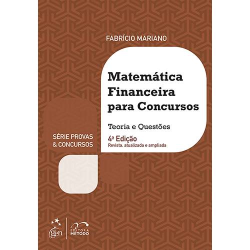 Tamanhos, Medidas e Dimensões do produto Livro - Matemática Financeira para Concursos