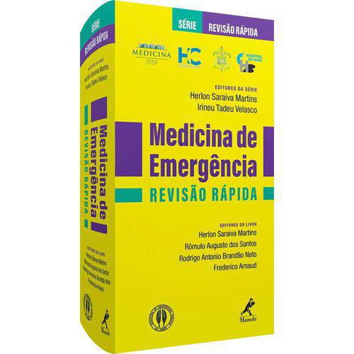 Tamanhos, Medidas e Dimensões do produto Livro - Medicina de Emergência - Revisão Rápida - Usp - Martins