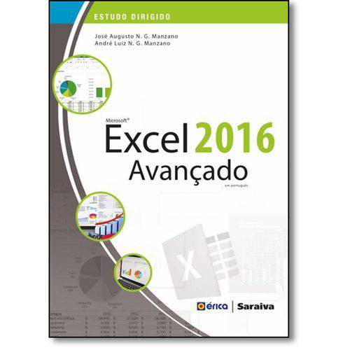 Tamanhos, Medidas e Dimensões do produto Livro - Microsoft Excel 2016 Avançado - Coleção Estudo Dirigido