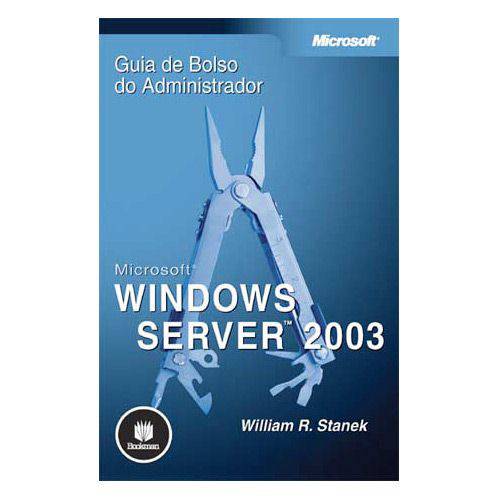 Tamanhos, Medidas e Dimensões do produto Livro - Microsoft Windows Server 2003: Guia de Bolso do Administrador