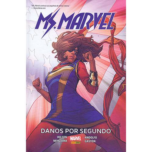 Tamanhos, Medidas e Dimensões do produto Livro - Miss Marvel - Danos por Segundo