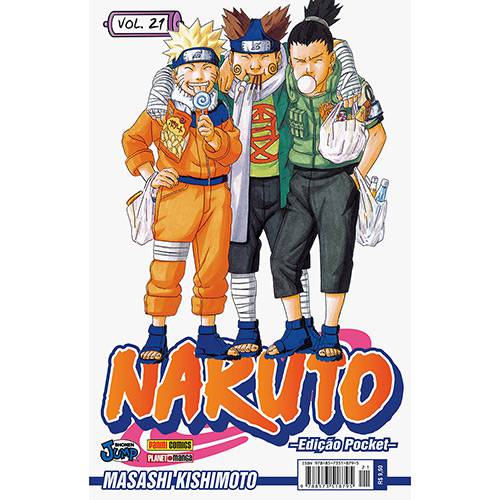 Tamanhos, Medidas e Dimensões do produto Livro - Naruto: Edição Pocket - Vol.21