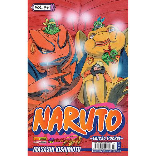 Tamanhos, Medidas e Dimensões do produto Livro - Naruto: Edição Pocket - Vol.44