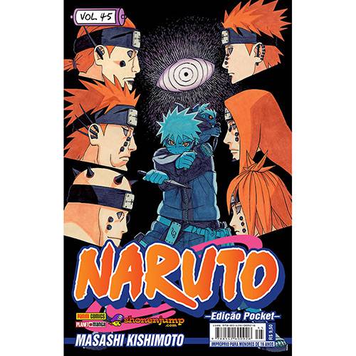 Tamanhos, Medidas e Dimensões do produto Livro - Naruto: Edição Pocket - Vol.45