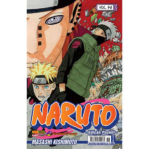 Tamanhos, Medidas e Dimensões do produto Livro - Naruto: Edição Pocket - Vol.46