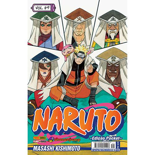 Tamanhos, Medidas e Dimensões do produto Livro - Naruto: Edição Pocket - Vol.49