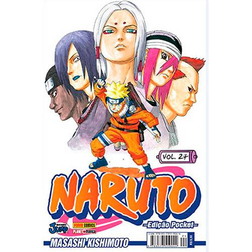 Tamanhos, Medidas e Dimensões do produto Livro - Naruto: Edição Pocket - Vol.24