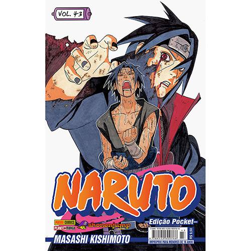 Tamanhos, Medidas e Dimensões do produto Livro - Naruto: Edição Pocket - Vol.43