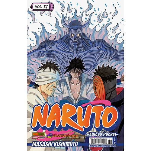 Tamanhos, Medidas e Dimensões do produto Livro - Naruto: Edição Pocket - Vol.51
